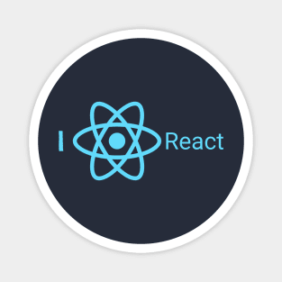 I love React – Dev Love Statement Magnet